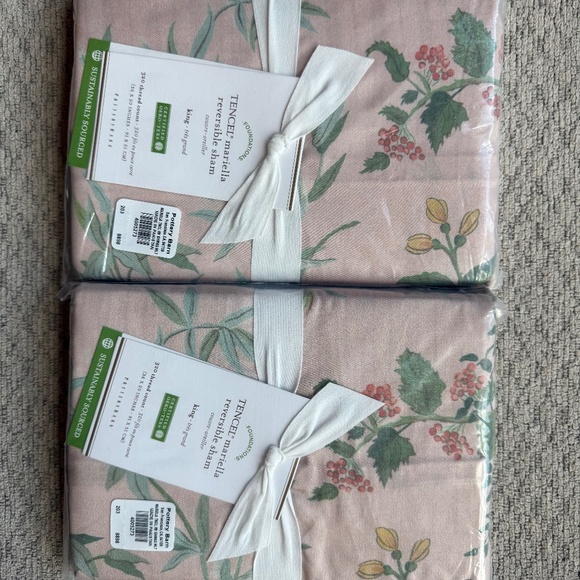 Pottery Barn Mariella King Shams Set of 2 NWT - Picture 1 of 4
